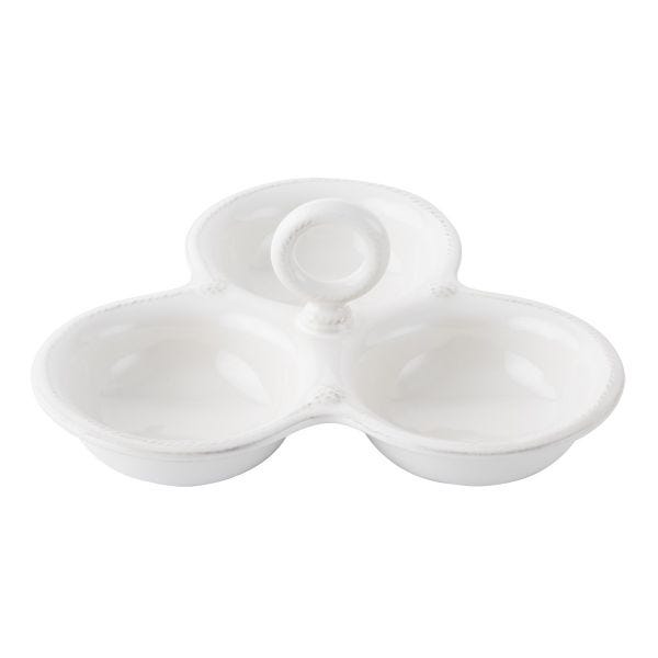 Berry & Thread White Triple Server | Bowl