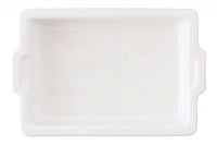 Puro Rectangular Baking Dish | White