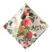 Field of Flowers White Napkin