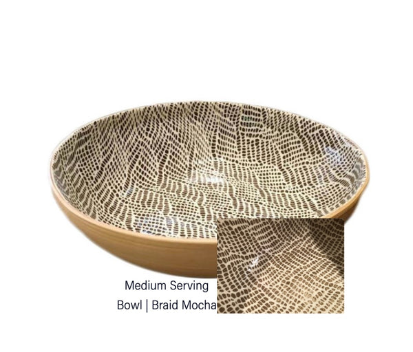 Medium Serving Bowl | Braid Mocha