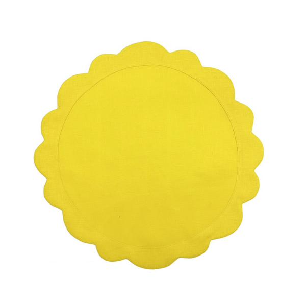 Sunflower Scallop Placemat